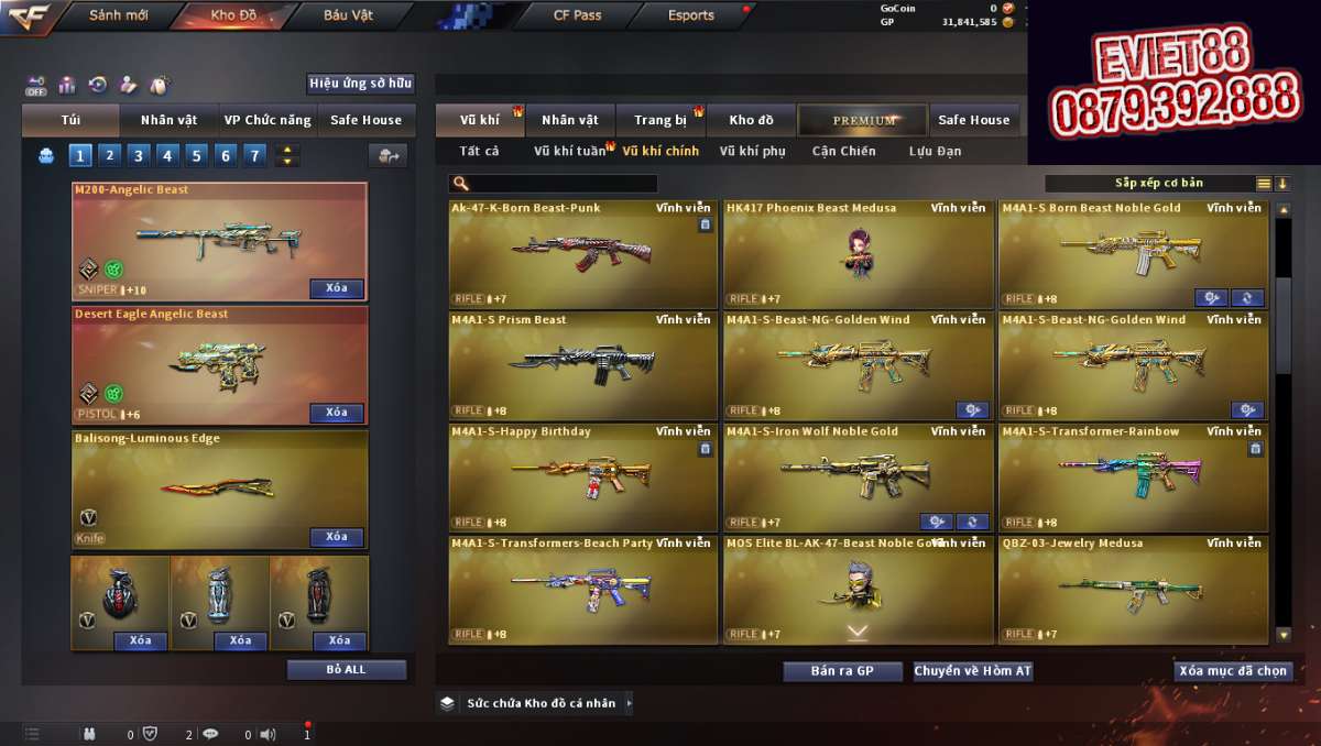 shop acc cf uy tin gia re